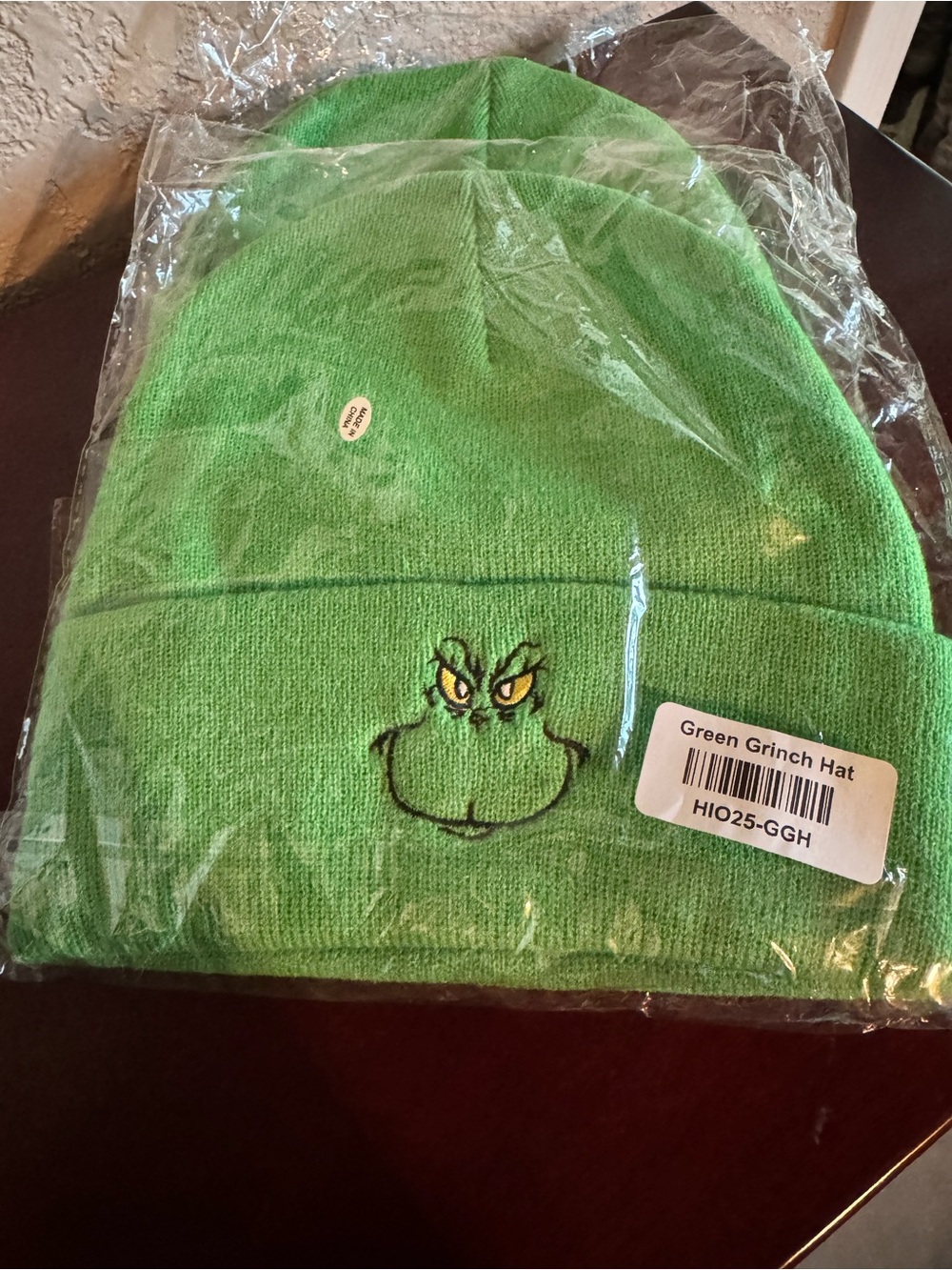 Green Grinch Knit Beanie